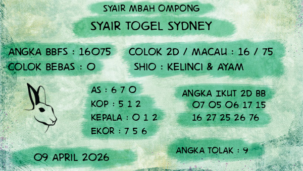 Syair Mbah Ompong - Syair Togel Sydney